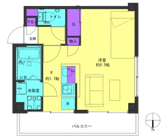鵜飼ビル【5階】の間取り