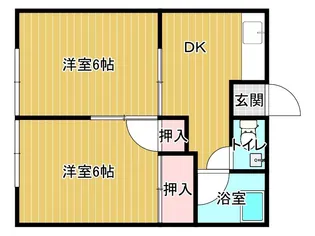 大西アパート【2階】の間取り