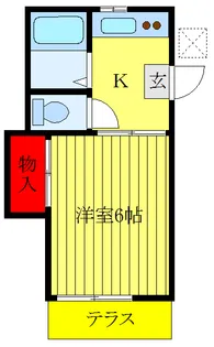 東京都北区赤羽西1【アパート】の間取り
