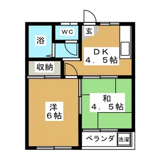 HOUSE SUNNY A【1階】の間取り