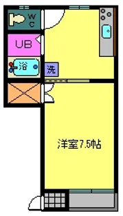 ツインコーポ【1階】の間取り