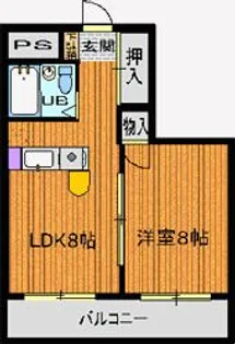 三原ルネッサンス【5階】の間取り