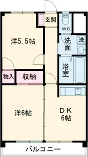 野田ハイツ【2階】の間取り