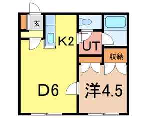 ロンシャン神楽II【2階】の間取り