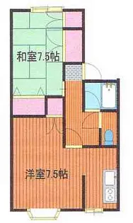 メゾンセリーヌ【2階】の間取り