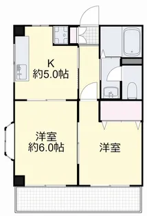 フローリス横井【3階】の間取り
