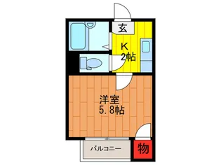 ドルチェ門真【2階】の間取り