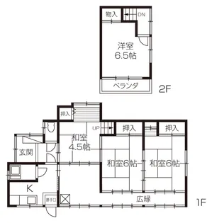 群馬県前橋市朝日町4【一戸建】の間取り