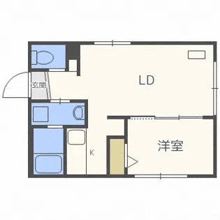 ラフィーネ琴似【3階】の間取り