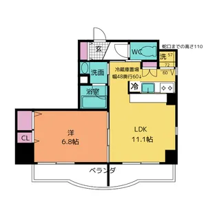 グランステージ姫池【1階】の間取り