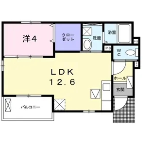 ミューカルム【1階】の間取り
