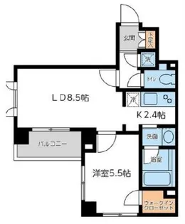 CITY SPIRE 若松町【2階】の間取り