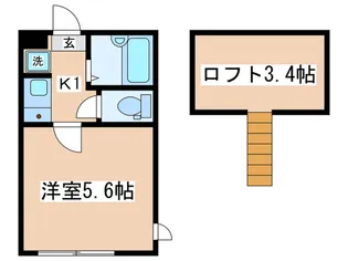 エスケ-ハイツ淵野辺【1階】の間取り