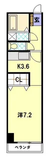 1Kの間取り画像