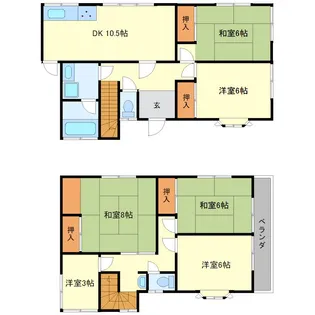 茨城県稲敷郡阿見町中央4【一戸建】の間取り