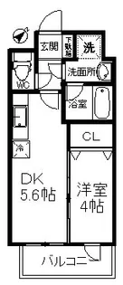 エルスタンザ子平町【4階】の間取り