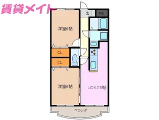 フォルティーナ【2階】の間取り