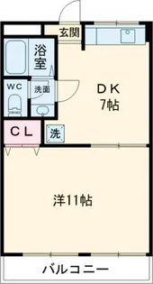 シティーハイツパテリッシアIII【2階】の間取り