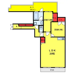 カールトンコート【5階】の間取り