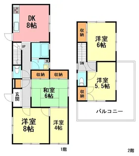 神奈川県中郡二宮町山西【一戸建】の間取り