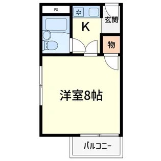 ハイツオーキタ津之江【2階】の間取り