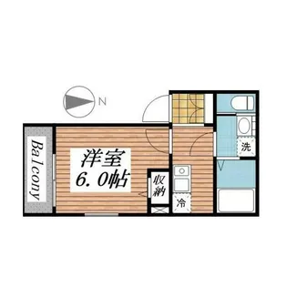 MELDIA春日部【1階】の間取り