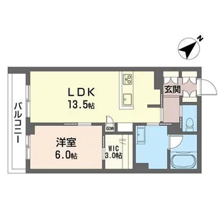 カーサ ポルト【2階】の間取り
