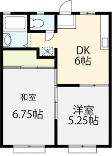 グリンヒル山手【1階】の間取り