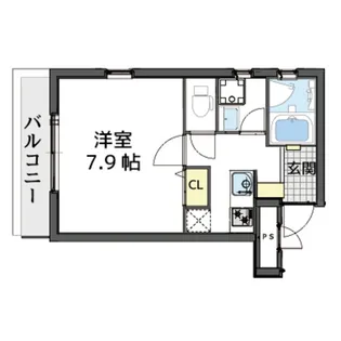 1Kの間取り画像