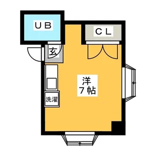 南台クレスト【3階】の間取り