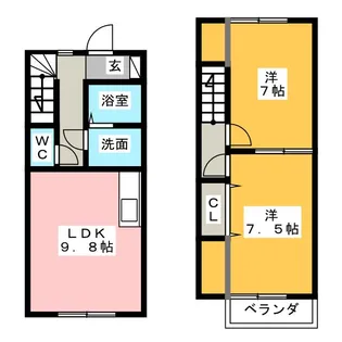愛知県常滑市飛香台5【一戸建】の間取り