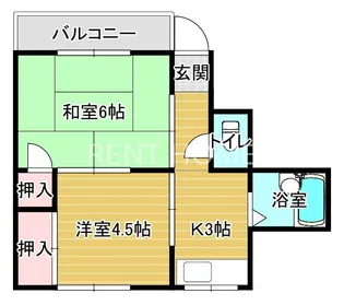 沢田コーポ【3階】の間取り