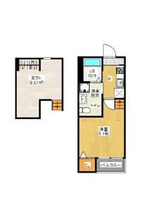 Peace Million長町【1階】の間取り