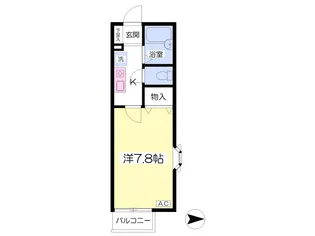 セジュール・パイン【2階】の間取り