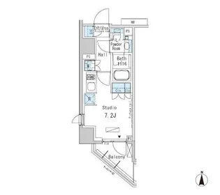 パークアクシス蒲田ステーションゲート【2階】の間取り