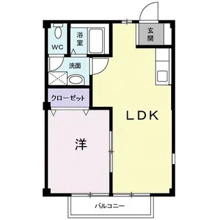 シャトーオオツカ【1階】の間取り