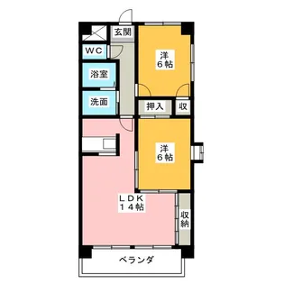 SOLE淡水【1階】の間取り