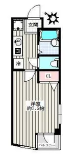 レジャンシック小石川【4階】の間取り