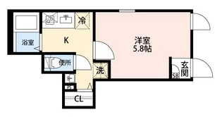グランクオール三ノ輪【1階】の間取り