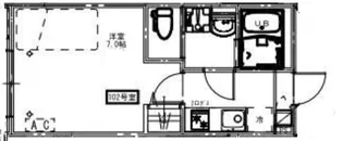 東京都東村山市美住町1【アパート】の間取り