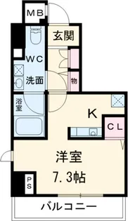 ティモーネ日暮里イースト【7階】の間取り