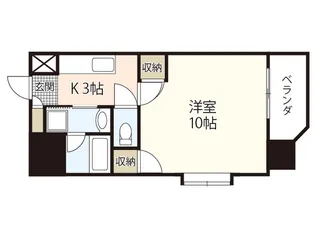 フローラ西原【7階】の間取り