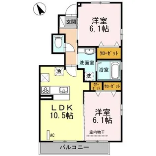 グリーンスフィア【1階】の間取り