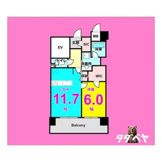 Grand Palace IKAI【1階】の間取り