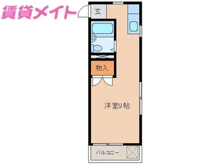 フラット大山田【1階】の間取り