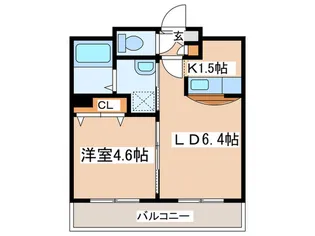 Luna 26【4階】の間取り