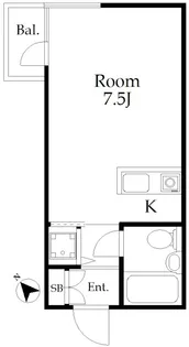サンフラワー桜台【1階】の間取り