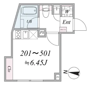 EN 品川(エン シナガワ)【2階】の間取り