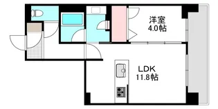 シャーメゾンステージ中央通り【4階】の間取り