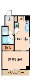 グリーンハイム赤羽【2階】の間取り